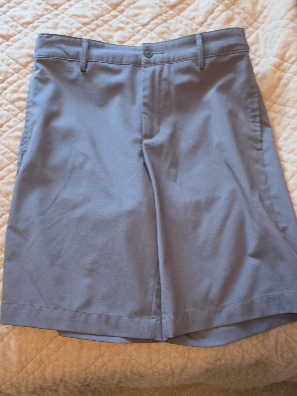 Boys GRAY Classic Stretch Golf Shorts